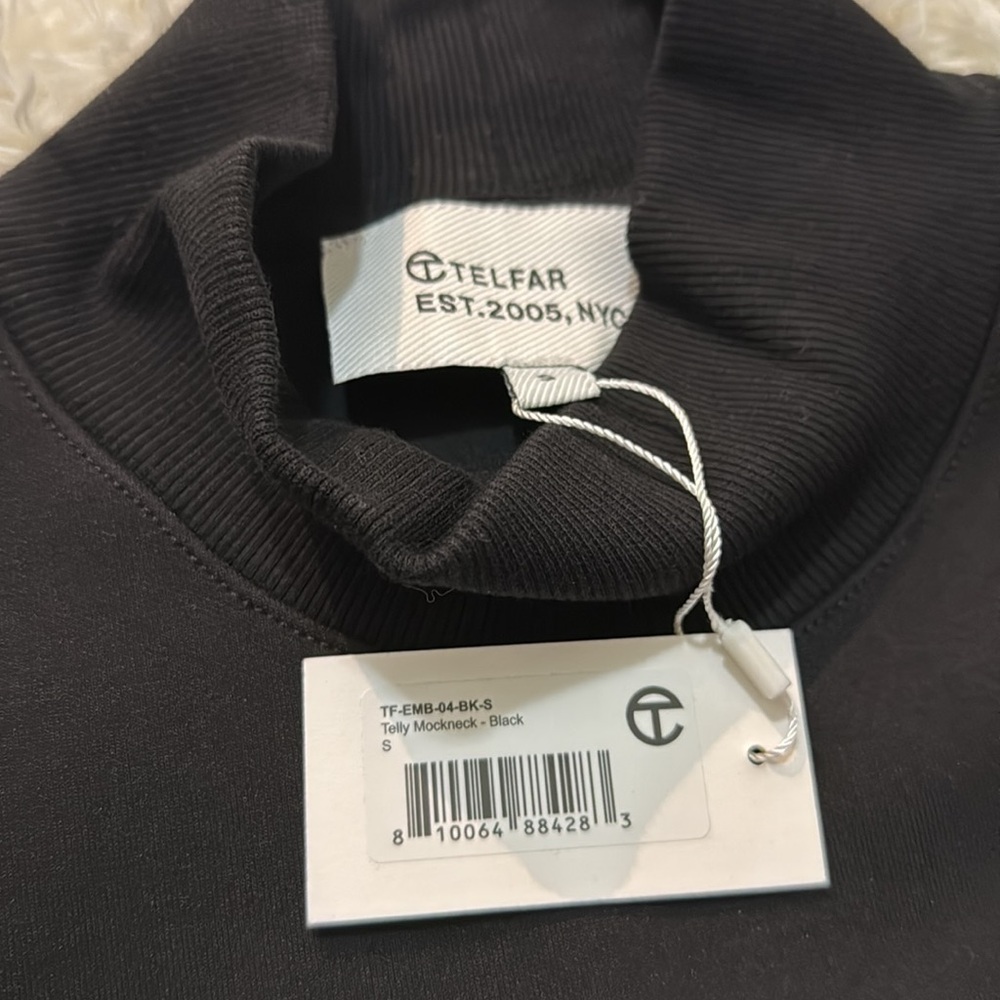 Telfar Black Telly Mockneck NWT - Picture 2 of 3